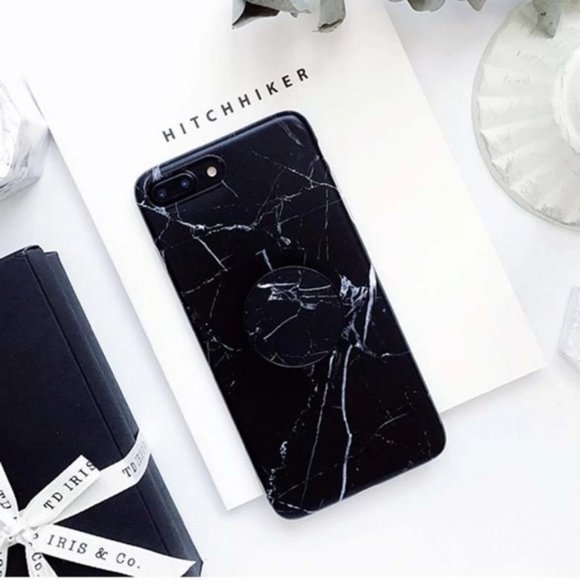NEW iPhone 12/11/Pro/Max/XR/8/SE Marble W/ Holder - Picture 5 of 6